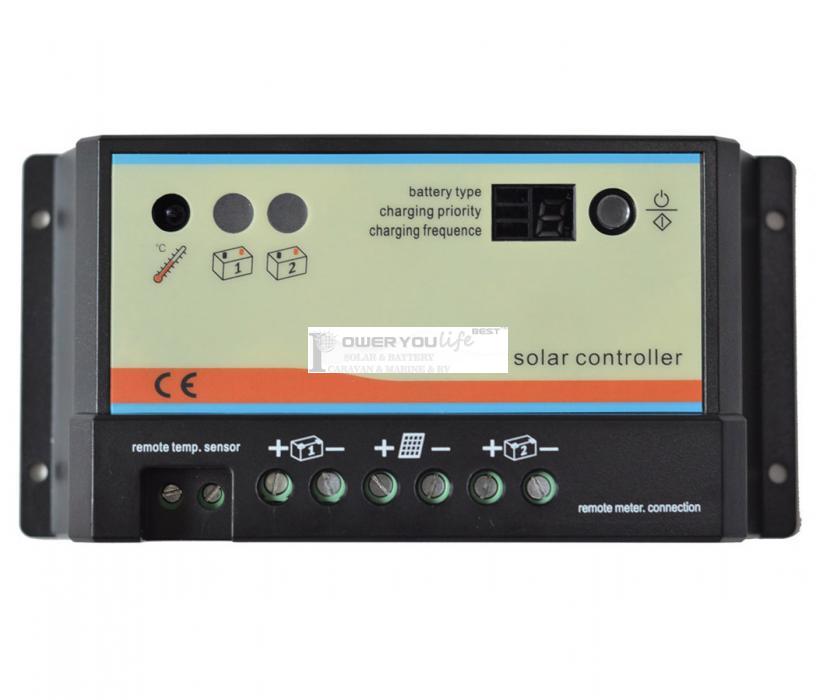 EPIPDB-COM 10A 12V/24V Dual two Battery Solar Charge Controller Regulators EPIPDB-COM 10A 12V/24V Dual two Battery Solar Charge Controller Regulators