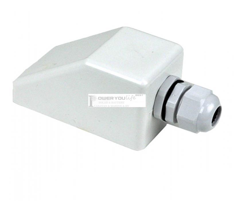 White Waterproof Solar Cable Entry Single Hole For Caravan Motorhome RV White Waterproof Solar Cable Entry Single Hole For Caravan Motorhome RV