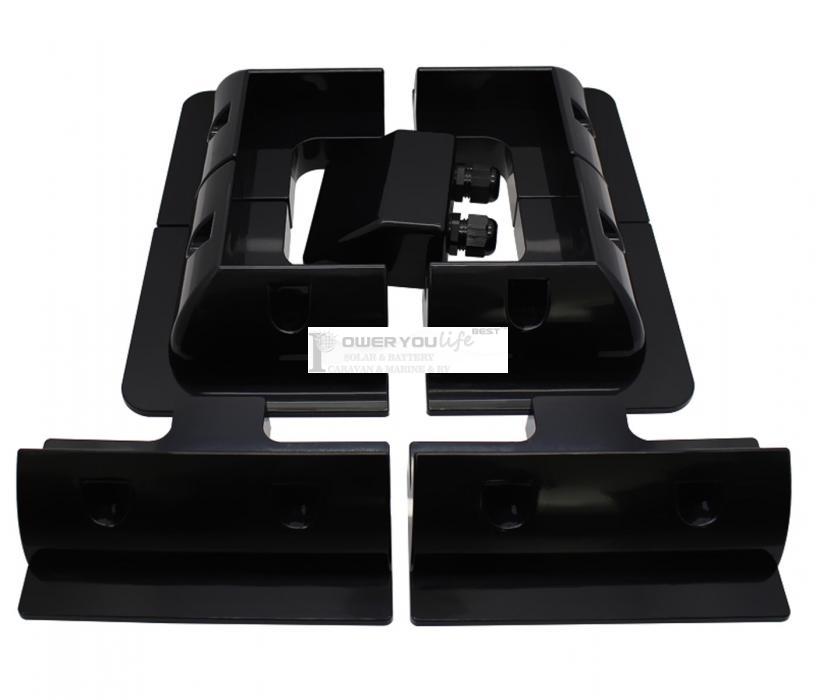 ABS Black Solar Panel Corner Mounting Bracket Kits 7pcs/set ABS Black Solar Panel Corner Mounting Bracket Kits 7pcs/set