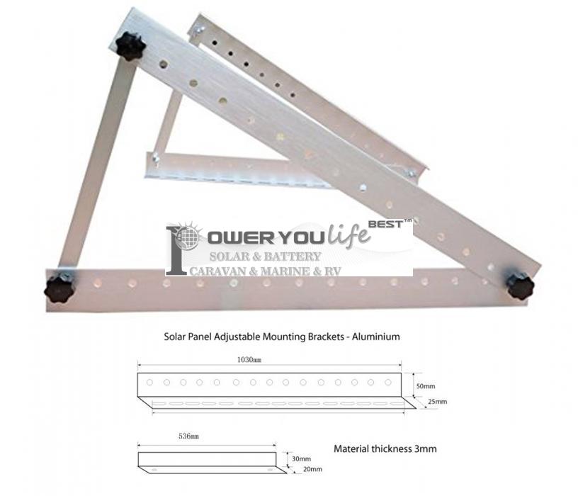 1030mm Adjustable aluminum mount for 180w to 300w Solar panels. 1030mm Adjustable aluminum mount for 180w to 300w Solar panels.