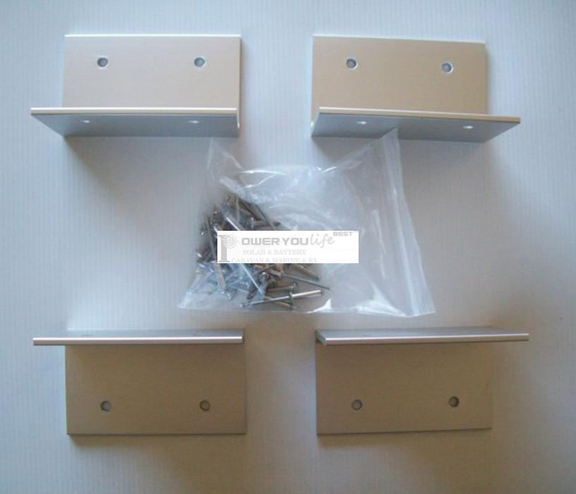 Aluminium L Shape solar panel mounting bracket (set of 4) Aluminium L Shape solar panel mounting bracket (set of 4)