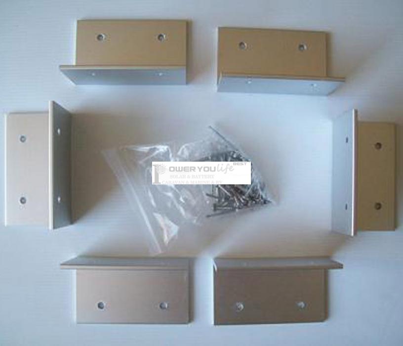 Aluminium L Shape solar panel mounting bracket (set of 6)
