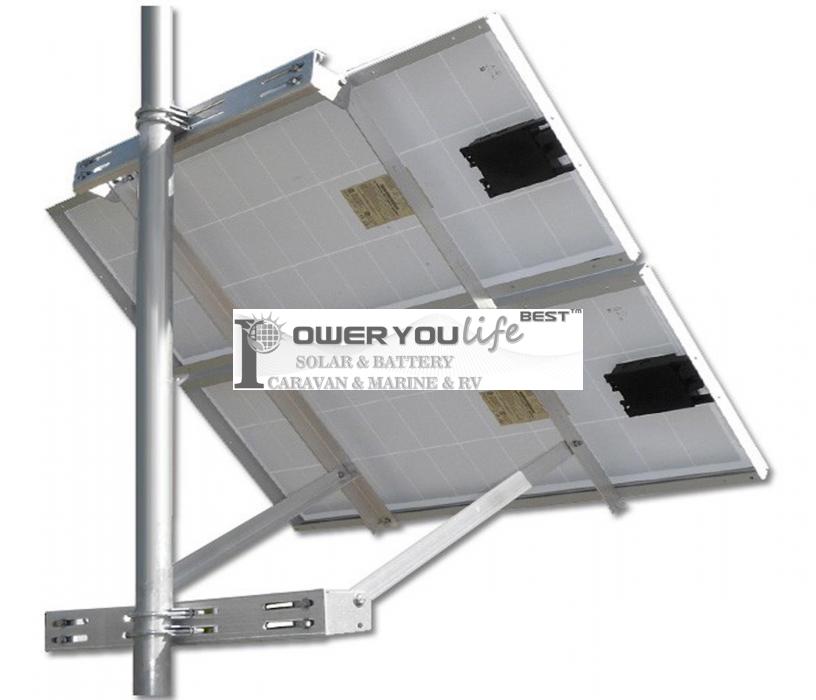 Side of Pole Solar Panel Mount for 2 panels Side of Pole Solar Panel Mount for 2 panels