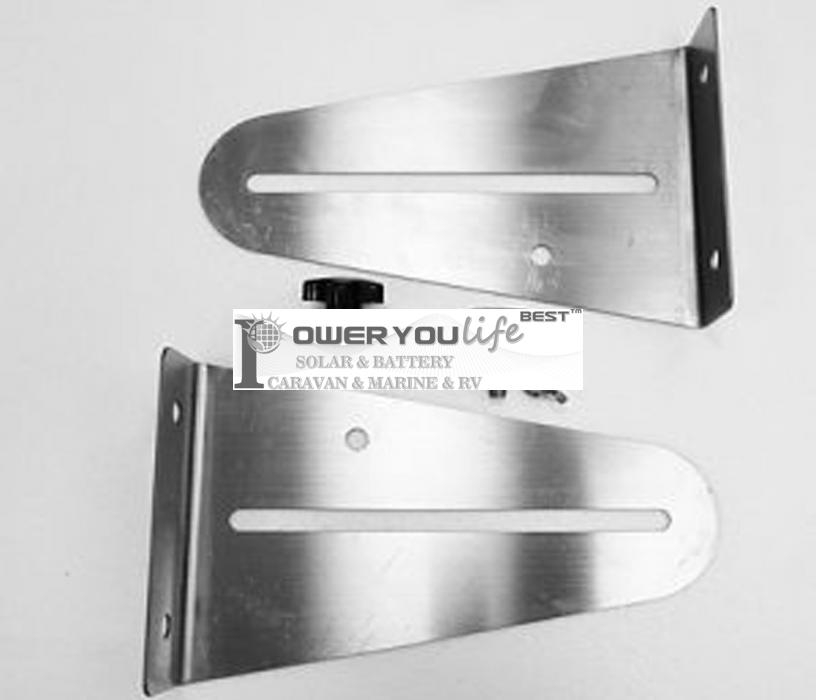 Boat Solar Panel Tilting Mounting Kit - Stainless Steel Swivel Bracket Boat Solar Panel Tilting Mounting Kit - Stainless Steel Swivel Bracket
