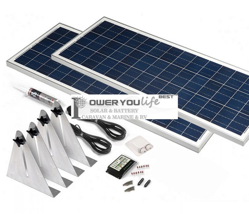 200W poly solar Narrow Boat Kit 200W poly solar Narrow Boat Kit