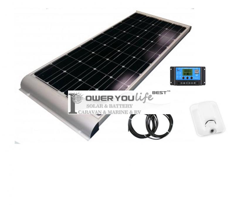 100 Watt Mono Solar Rooftop Kit with Premium fitting 100 Watt Mono Solar Rooftop Kit with Premium fitting