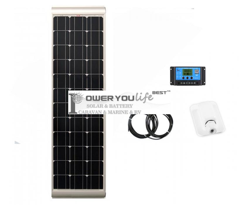 100 Watt SLIM Mono Solar Rooftop Kit with Premium fitting 100 Watt SLIM Mono Solar Rooftop Kit with Premium fitting