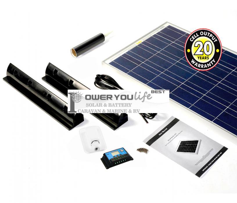 Poly 80W 12V Caravan Solar System in a motorhome, caravan, camper van, boat Poly 80W 12V Caravan Solar System in a motorhome, caravan, camper van, boat