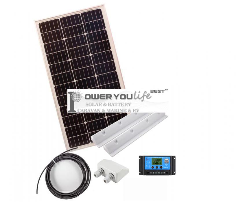 Mono 80W 12V Caravan Solar System in a motorhome, caravan, campervan, boat Mono 80W 12V Caravan Solar System in a motorhome, caravan, campervan, boat
