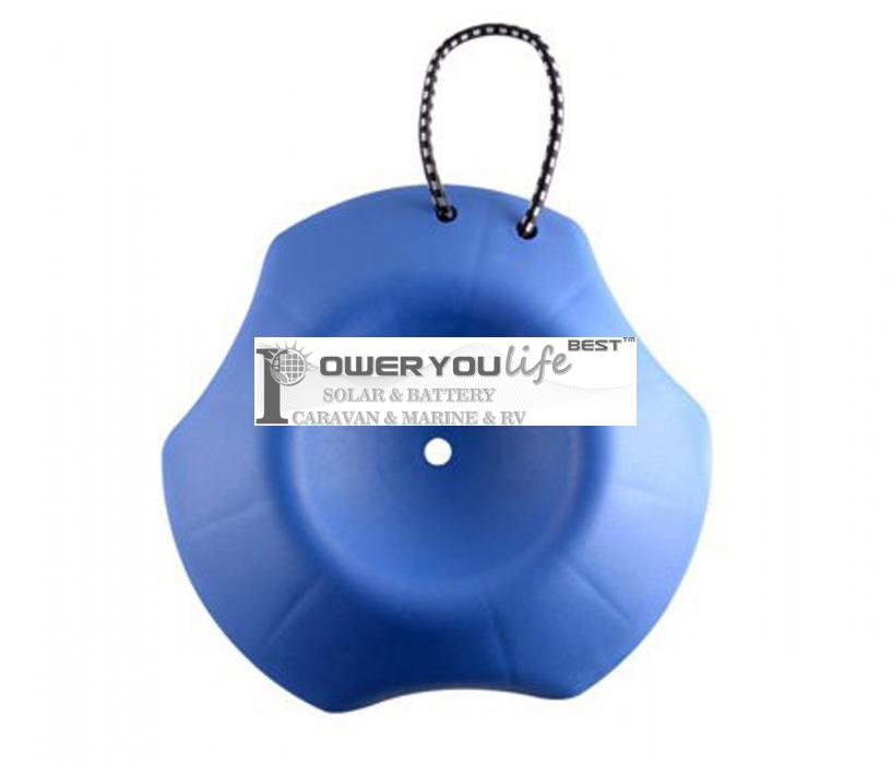 UV Protected RV or Trailer Wheel Dock with Rope Handle in Blue UV Protected RV or Trailer Wheel Dock with Rope Handle in Blue