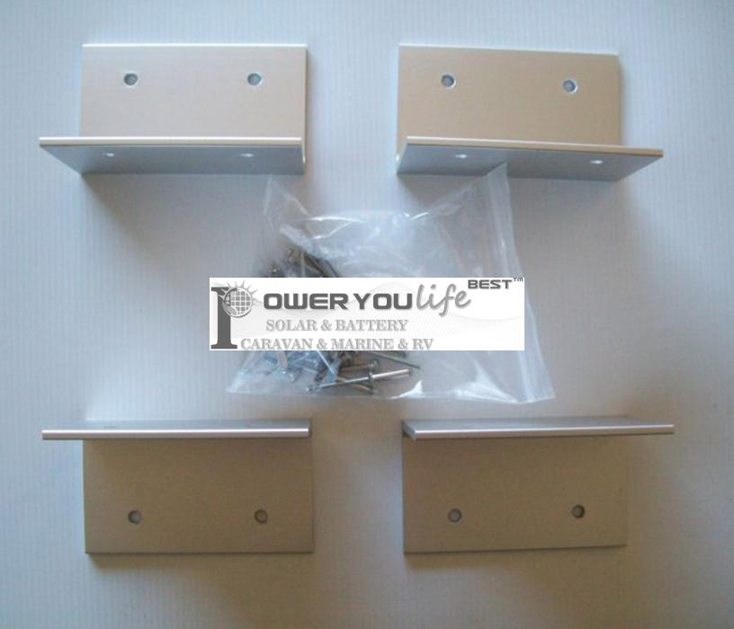 Aluminium L Shape solar panel mounting bracket (set of 4) for marine/boat solar Aluminium L Shape solar panel mounting bracket (set of 4) for marine/boat solar